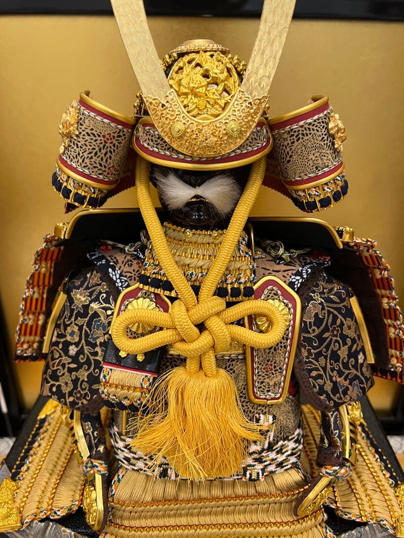 五月人形　兜　大鎧　鈴甲子雄山　平飾りセット　精巧品　男の子　祝い品　端午の節句