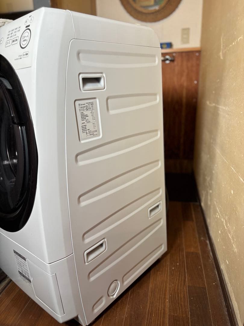 SHARP ドラム式洗濯機 ES-S7G-WL 7kg 2022年