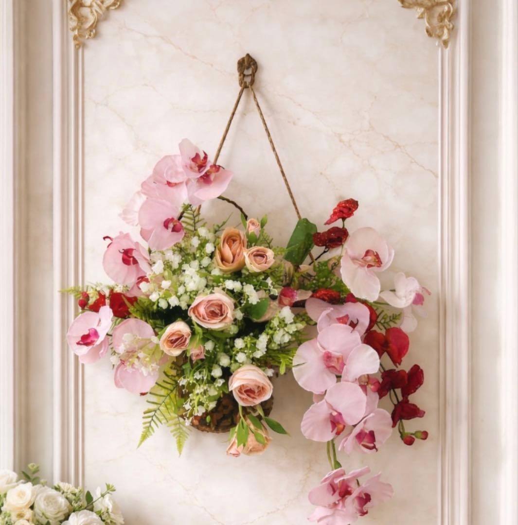 光触媒　人工観葉植物　ウォールグリーン　フェイクグリーン　壁掛けエスファレノ