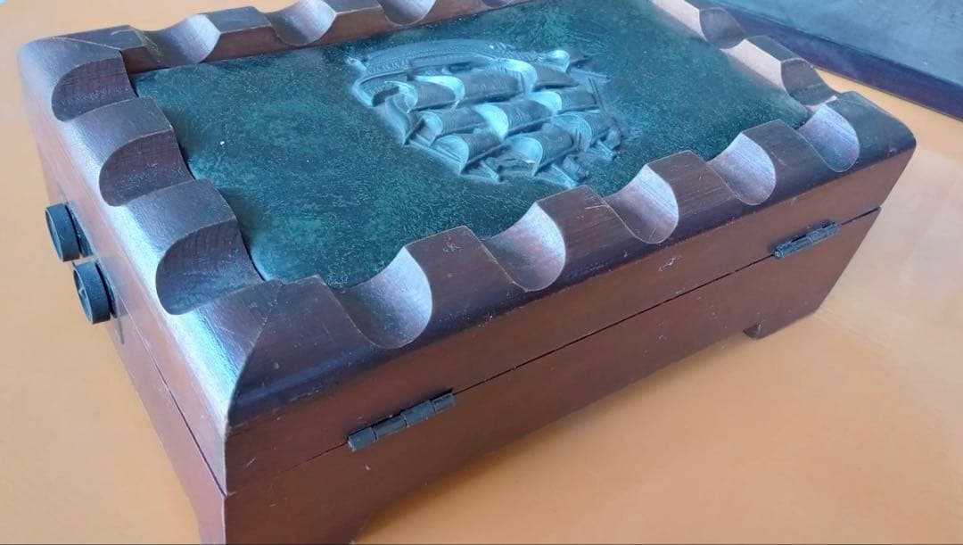 ミキモトパールアイランド ジュエリーボックス アンティークボックス 木箱