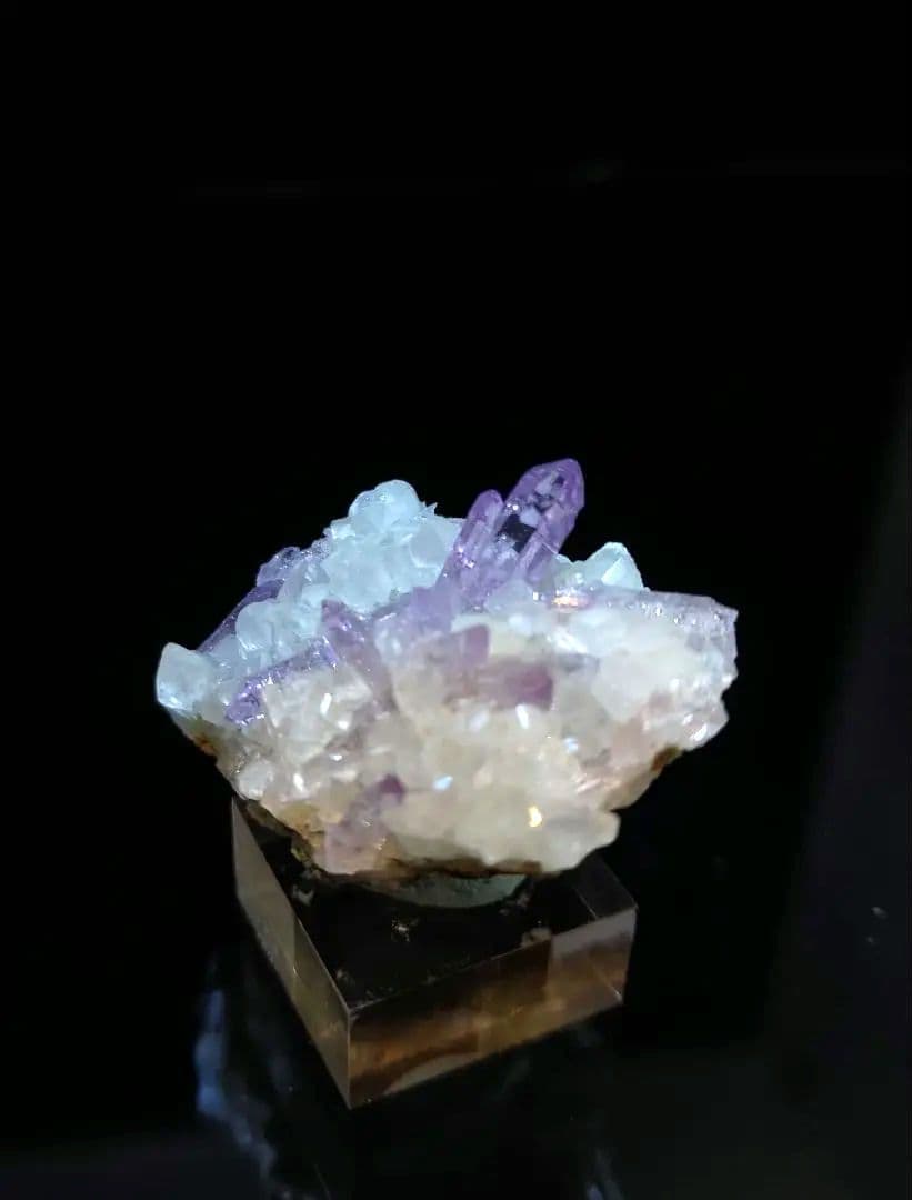 ベラクルスアメジスト ボリビア産 鉱石 鉱物 ミネラル 標本 原石 母岩付き ⑫