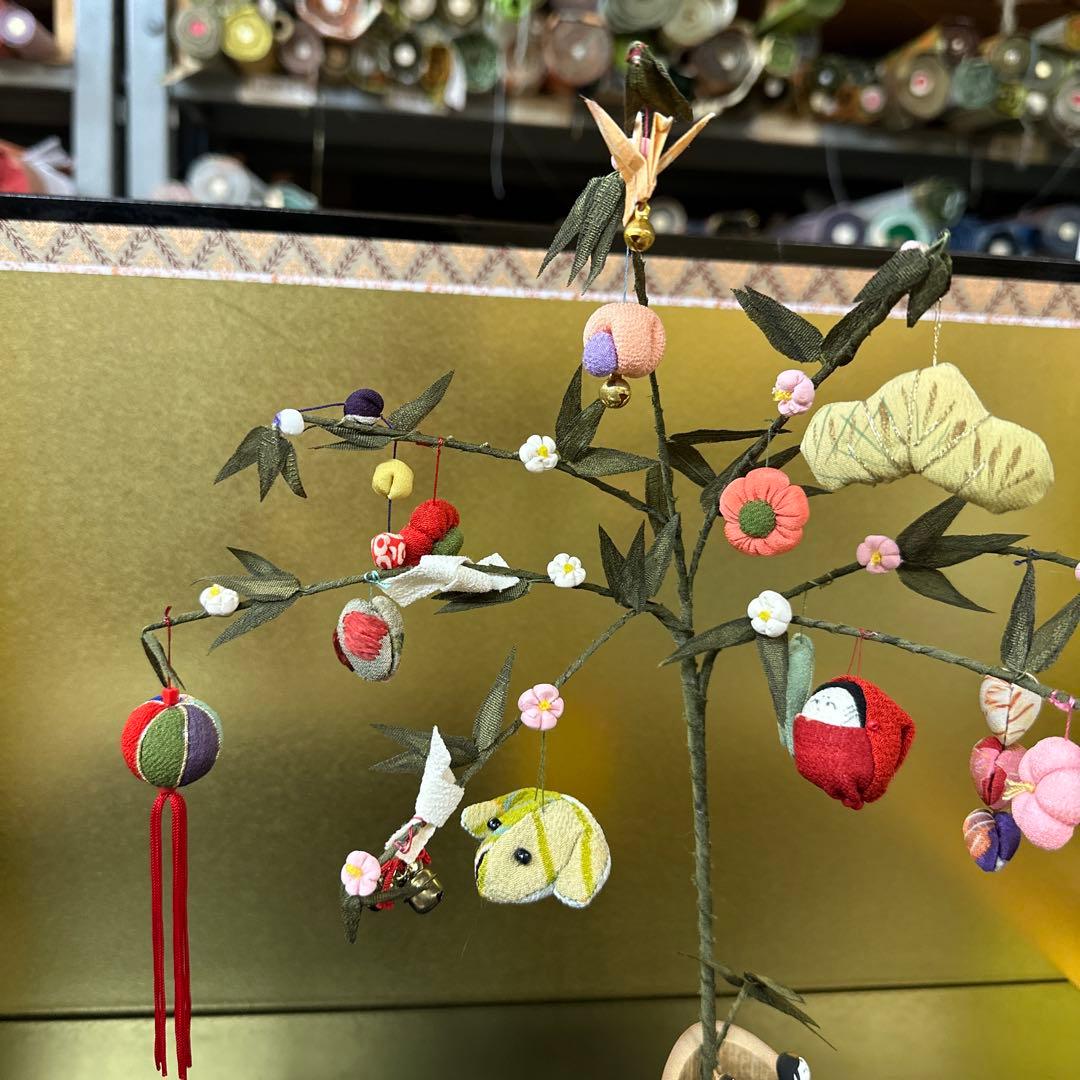 新品！正絹　雛飾り　さげ雛　ひな祭り　ひな　吊るし雛