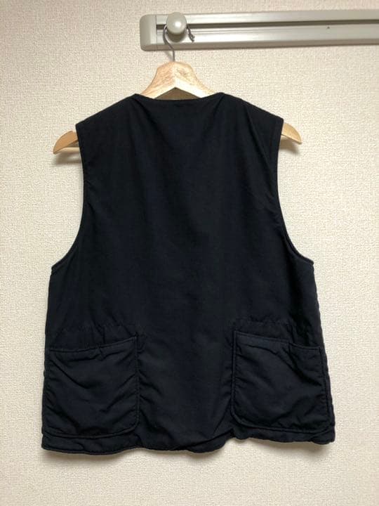 エンジニアードガーメンツ　リバーシブルオーバーベスト　ネイビー　S