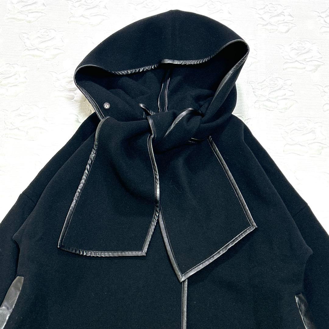 極美品❤︎ UNITED TOKYO ベロアカットテントコート 2way 黒