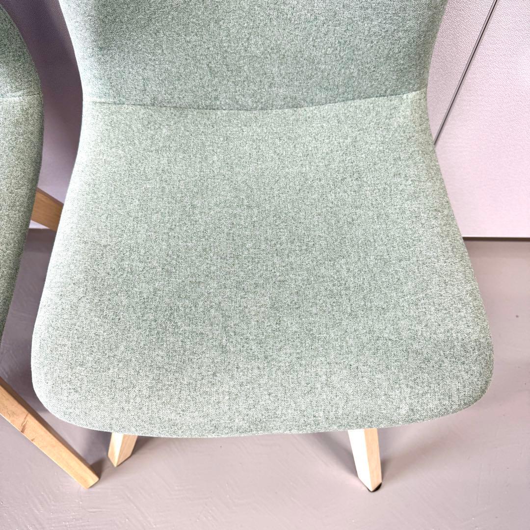 【美品/送料込み】NITORIニトリ サンデー 回転式ダイニングチェア グリーン