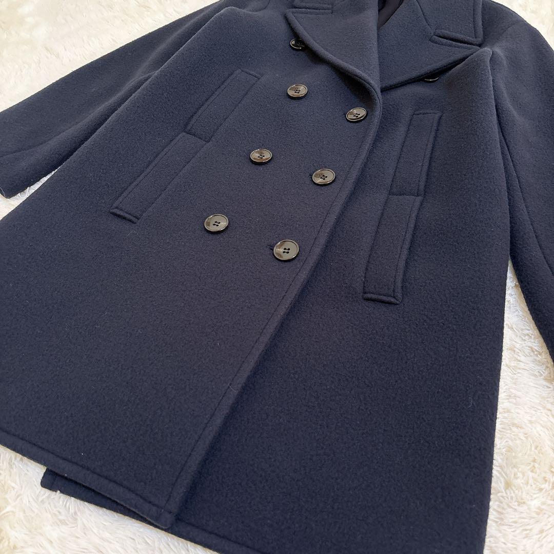 23AW☆theory luxe オーバーサイズ ウールピーコート ダブル