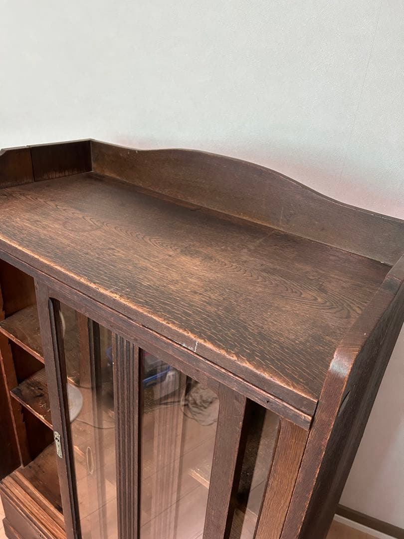 お値下げしました！アンティーク　家具　戸棚　本棚　昭和レトロ