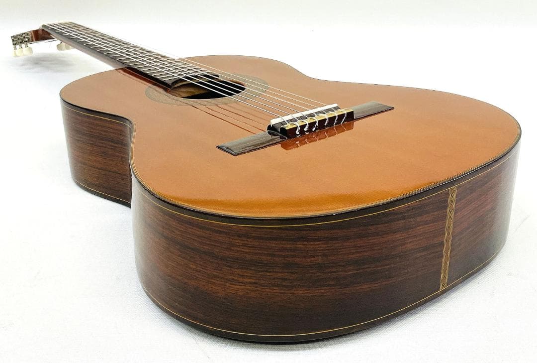 美品 杢目 当時物 ZEN-ON No.100 全音 ガットギター【整備品】