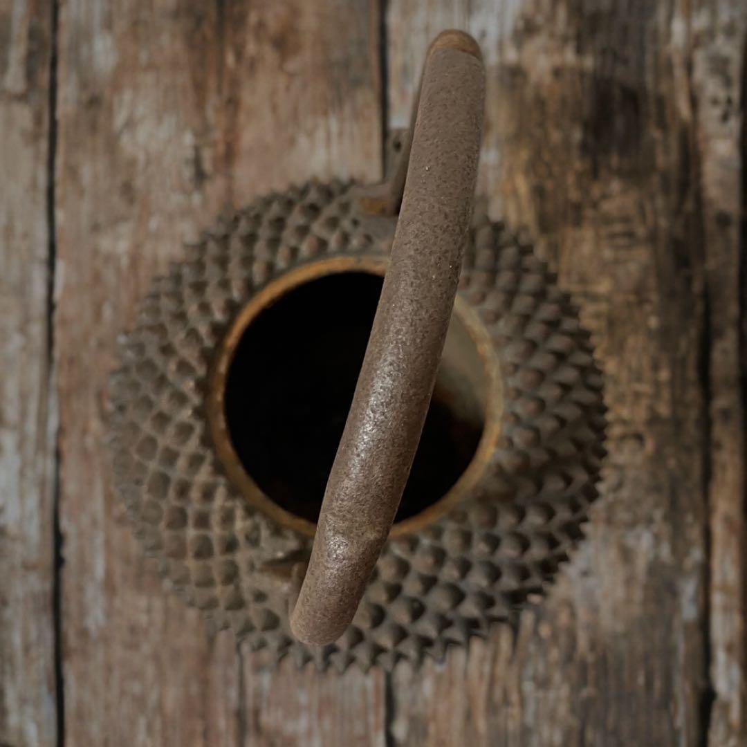 鉄瓶 鬼あられ アンティーク