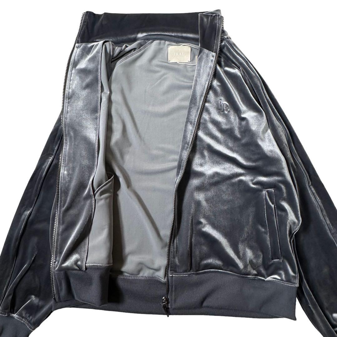 新品　IRAL S-L グレー ベロア　ジャージ上下セット　トラックジャケット