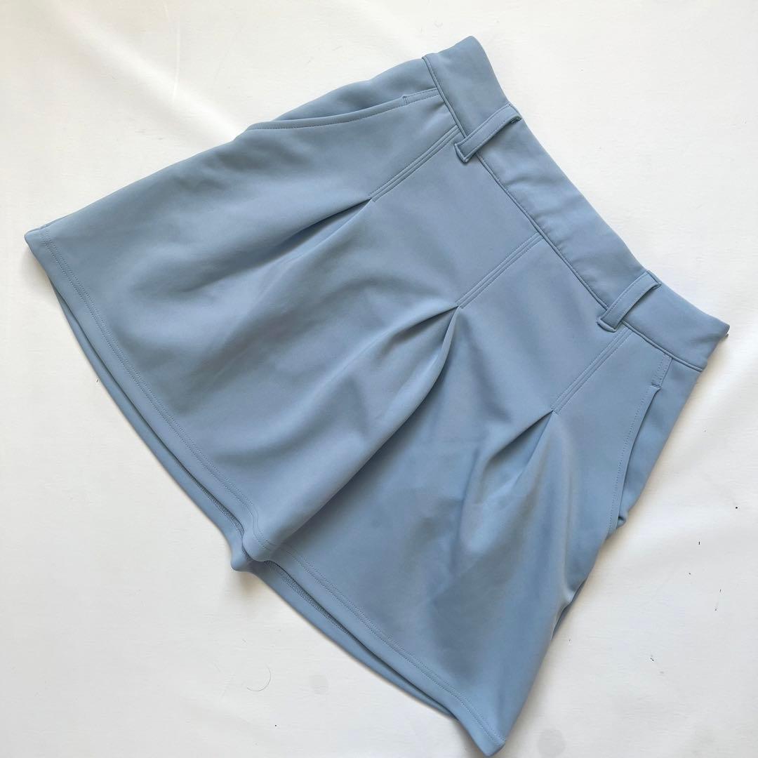 JUN&ROPE ジュンアンドロペ　セットアップ　ダンボールニット　ゴルフ　水色