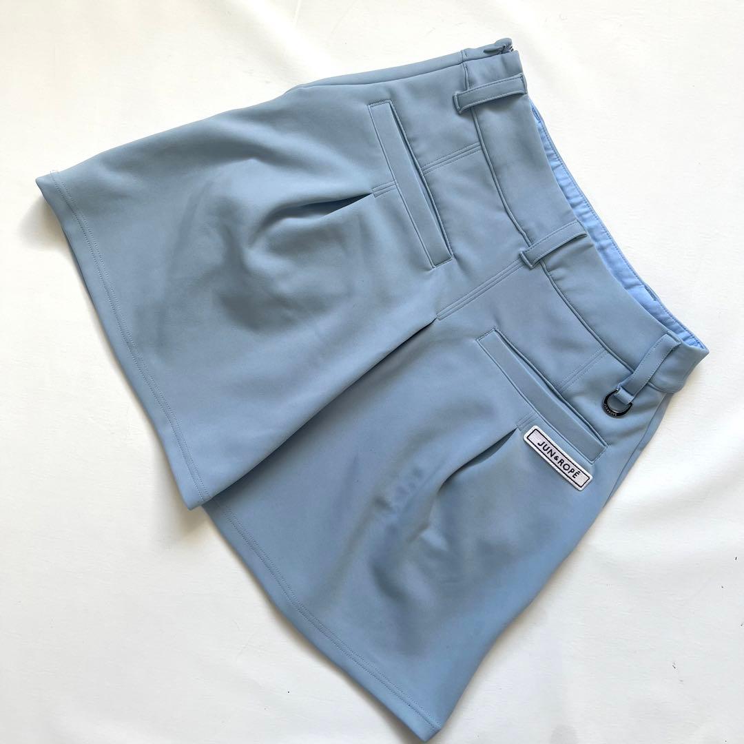 JUN&ROPE ジュンアンドロペ　セットアップ　ダンボールニット　ゴルフ　水色