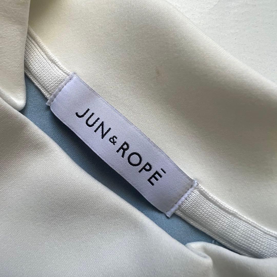 JUN&ROPE ジュンアンドロペ　セットアップ　ダンボールニット　ゴルフ　水色