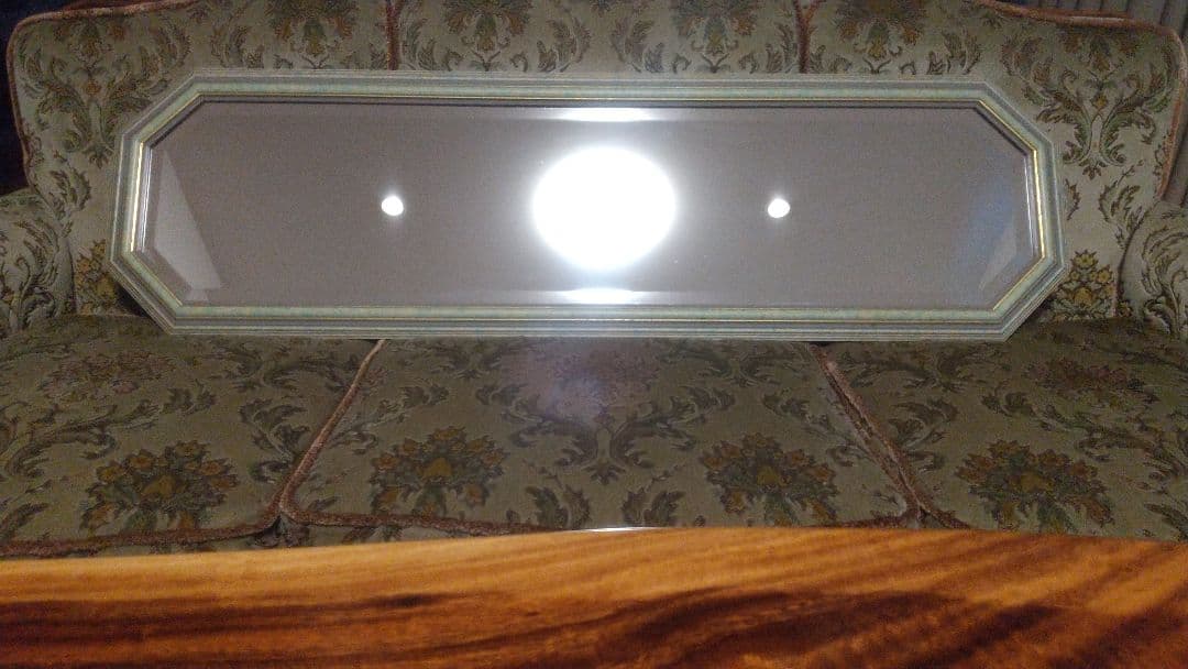 【最終価格】イタリア製　ミラー　姿見　壁掛け　アンティーク　八角