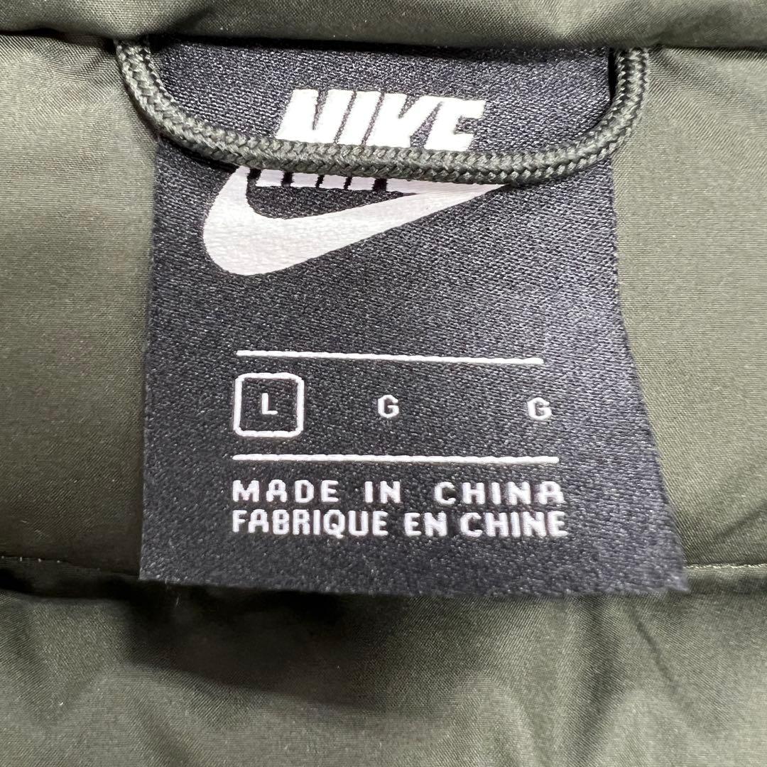 美品 ナイキ 迷彩 カモフラ ダウンジャケット サイズL