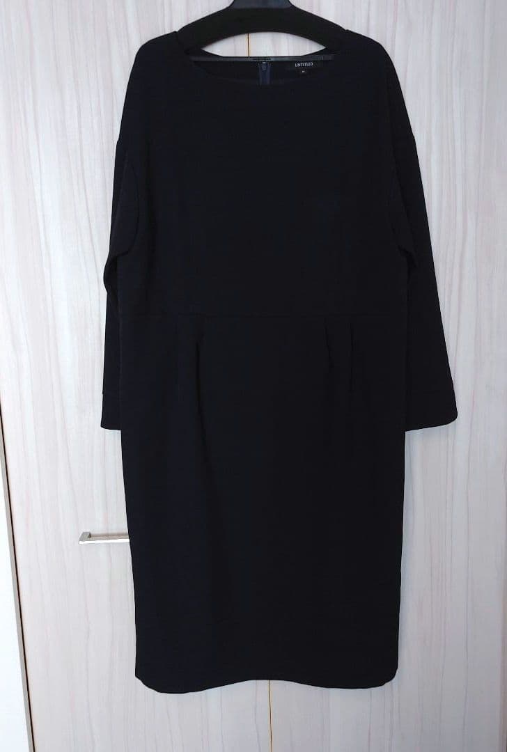 アンタイトル　大きいサイズ　洗える　グラシエウォームタックワンピース