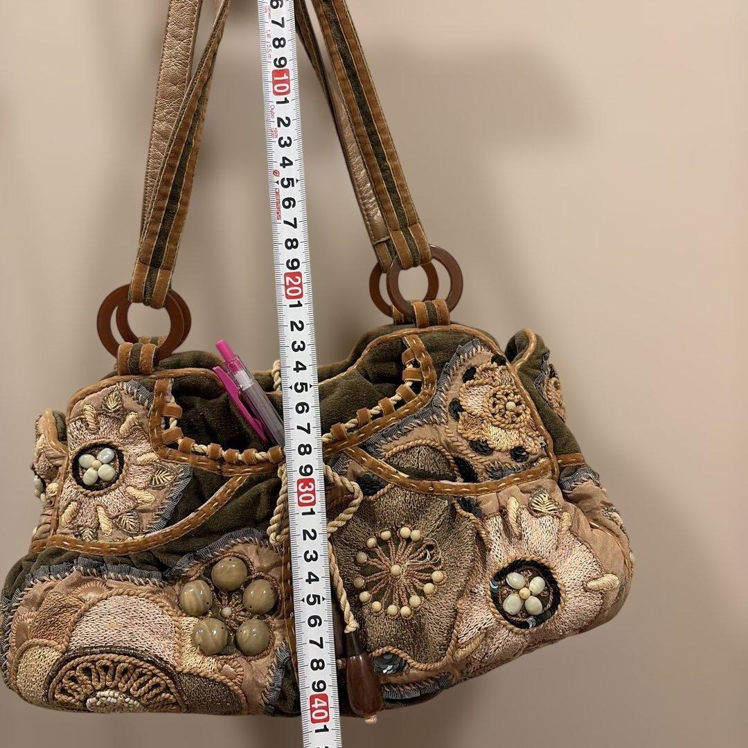 JAMIN PUECH 刺繍ハンドバッグ