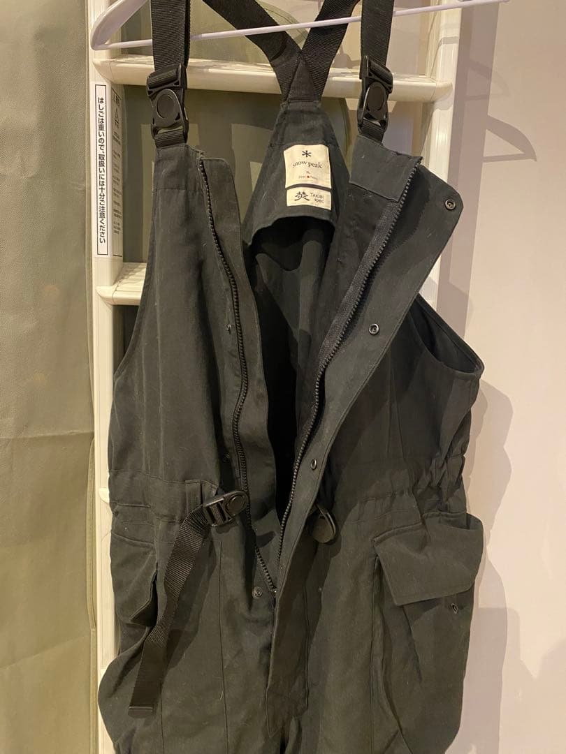  peak ブラックオーバーオール XL