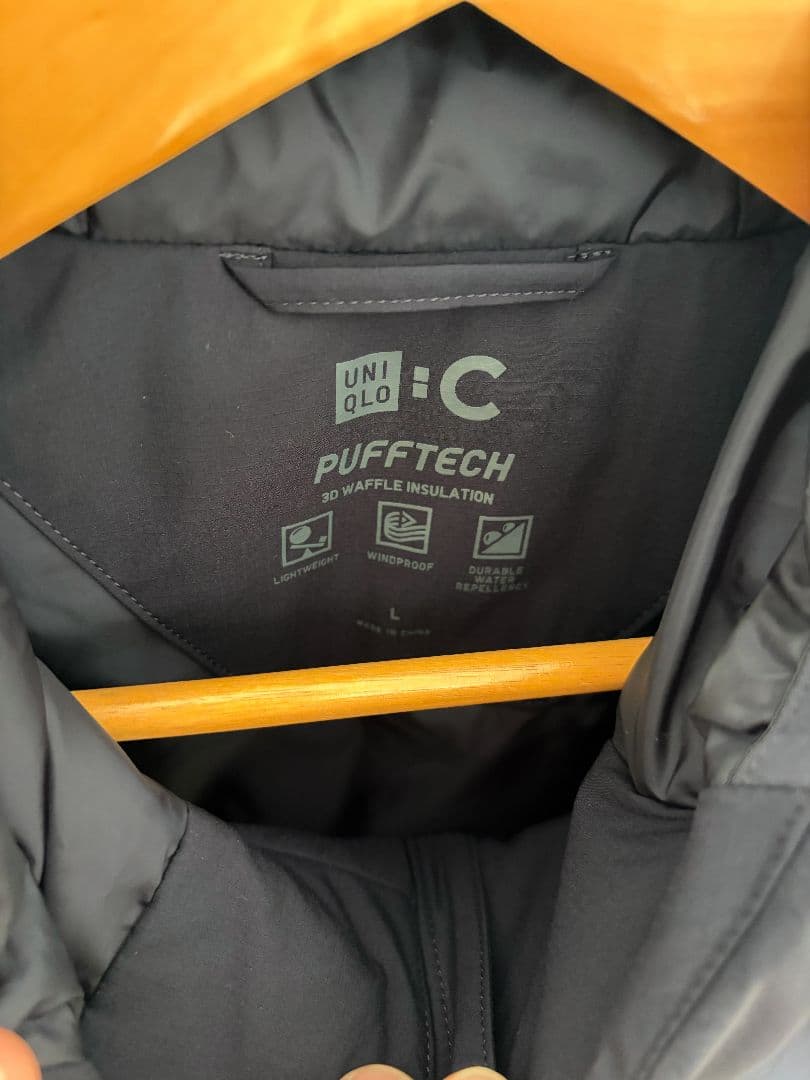 【着用１回のみ】【完売品】ユニクロC パフテックパーカ L ネイビー