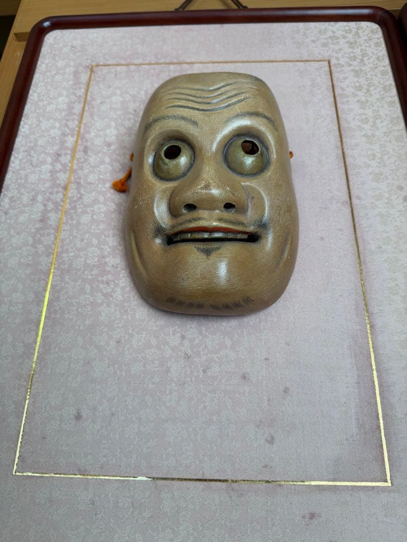 能面 狂言面 賢徳(けんとく) 木彫り