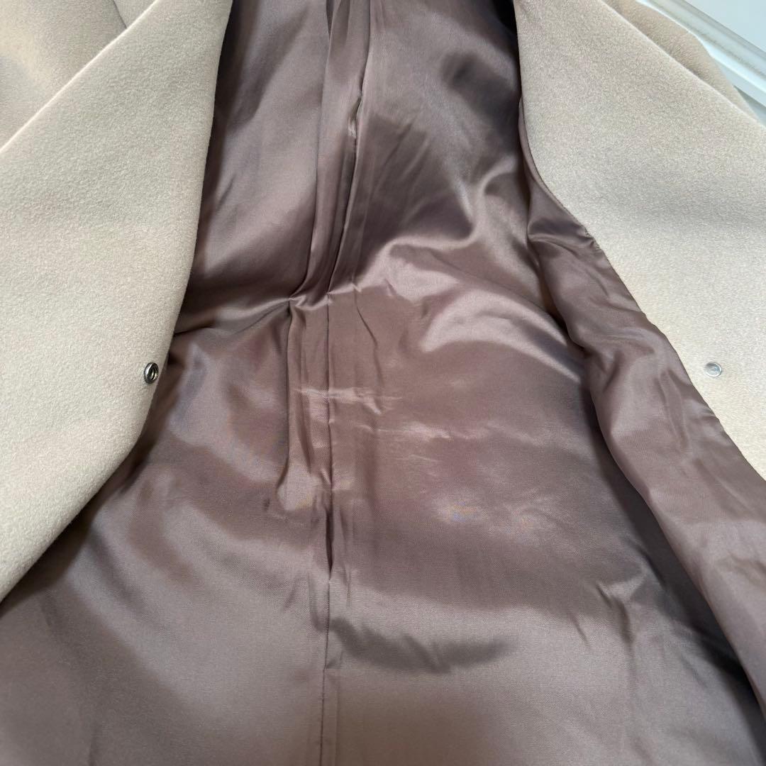 IENAイエナ　イタリア製MANTECOボリュームコート　薄ベージュ　38