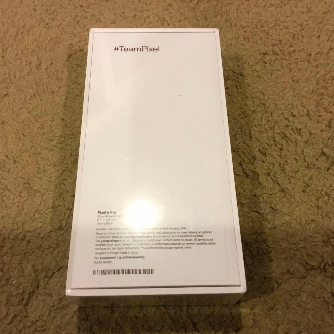 【新品・未開封】google pixel6 pro ブラック 128GB