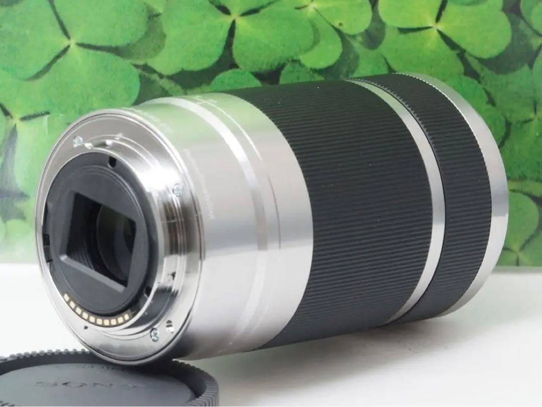 【美品】ソニー⭐️E 55-210mm F4.5-6.3OSS望遠レンズシルバー