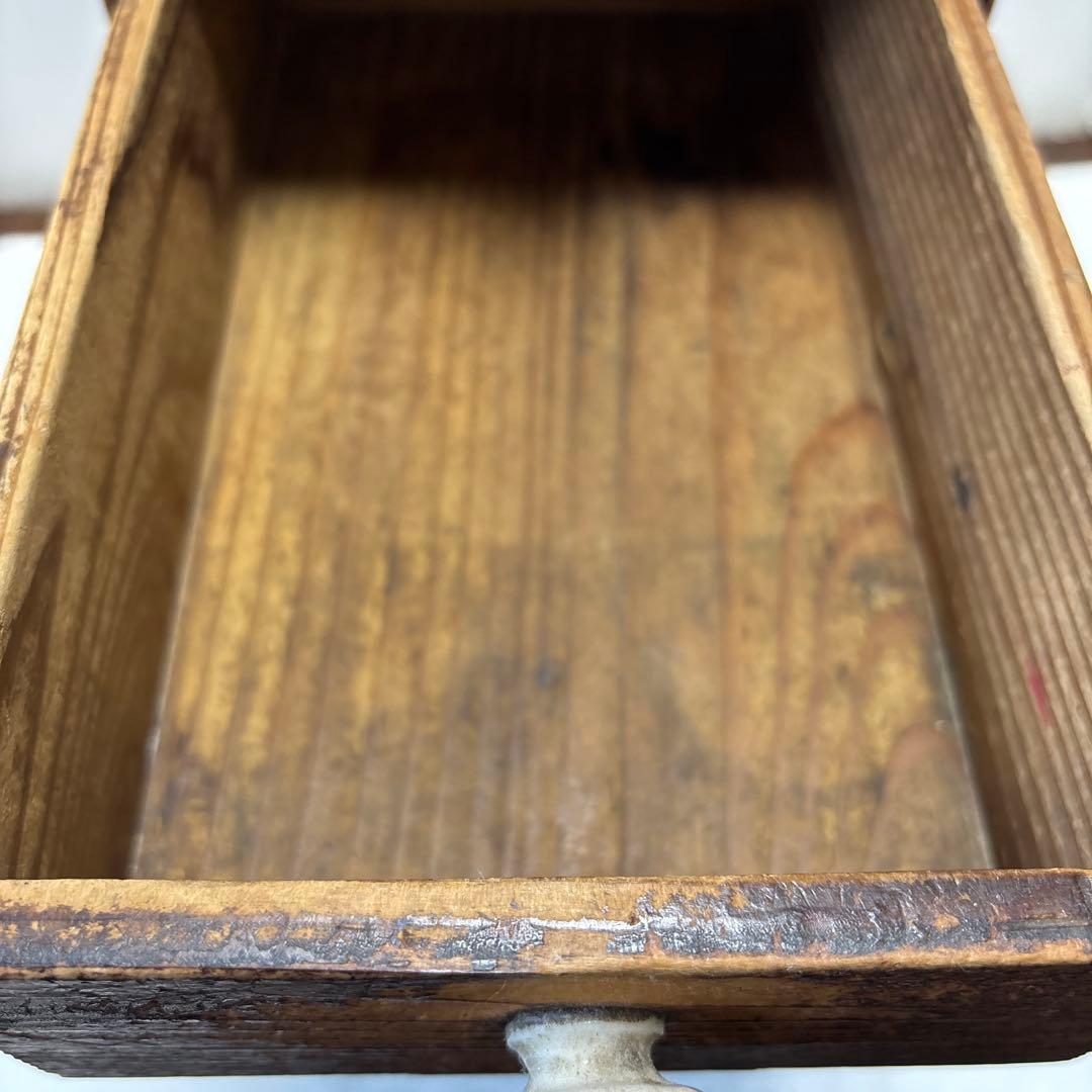 古道具　小引出　裁縫道具　薬箱　小物入れ　飾り棚　アンティーク　収納ボックス