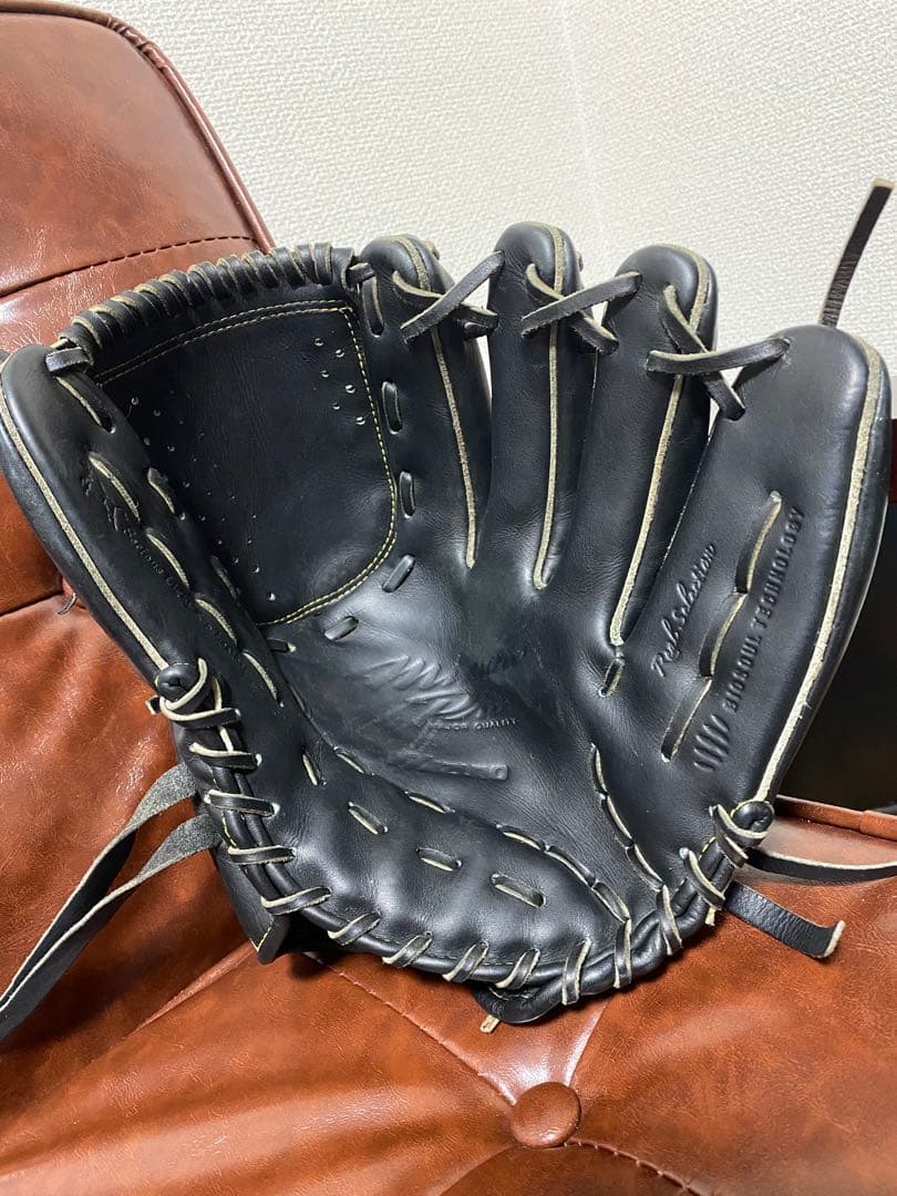 ミズノプロ 硬式野球グローブ 黒ブラック