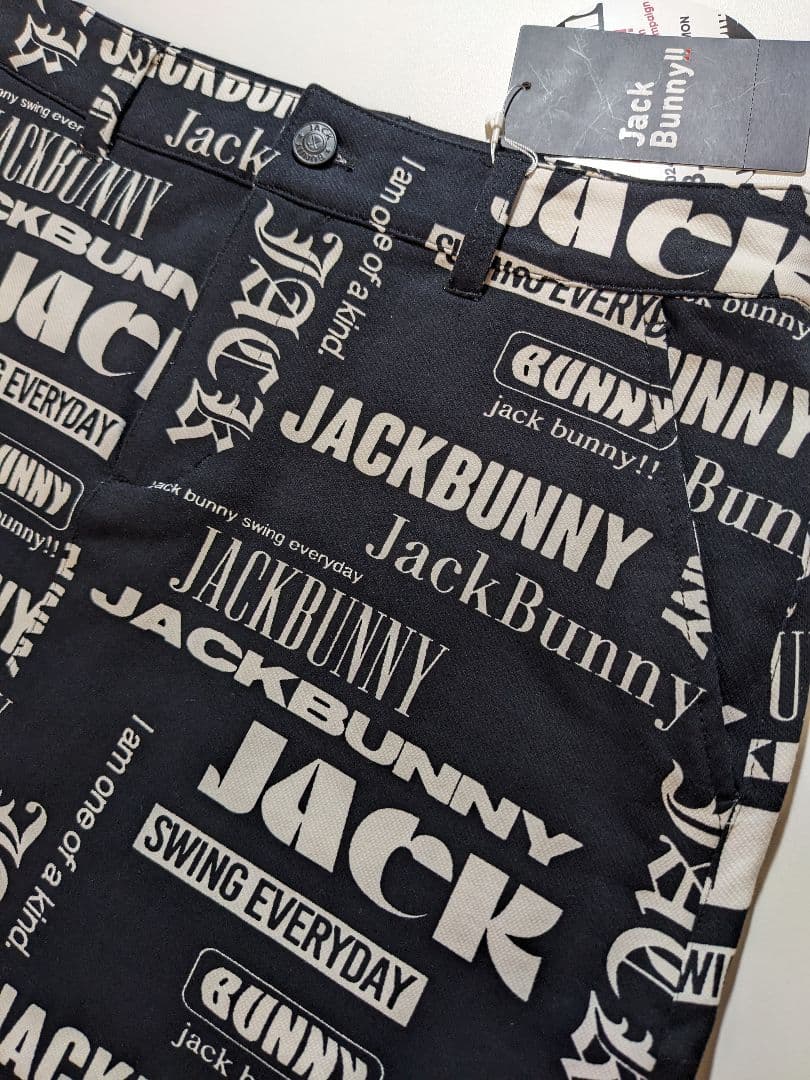 新品未使用タグ付き★JACKBUNNY ロゴプリント ブラックスカート　人気