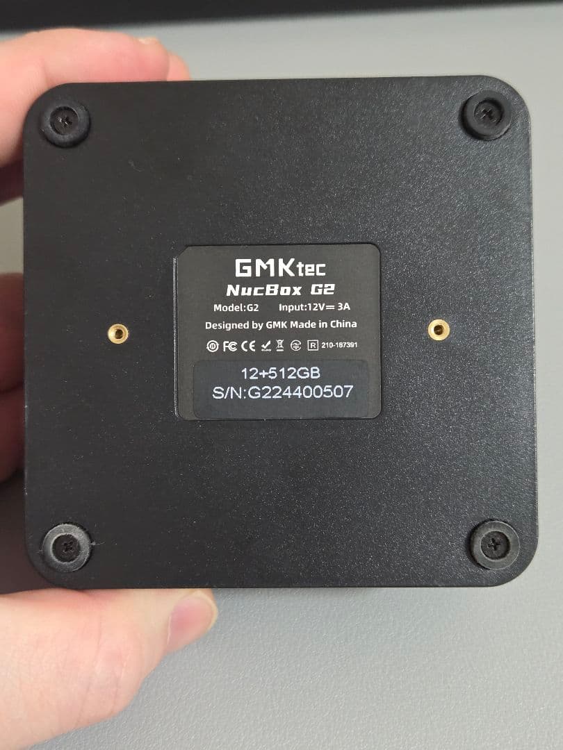 NucBox G2 ミニPC N100 12GB 512GB