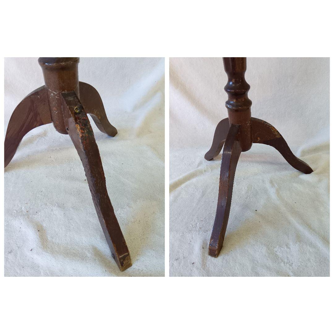 象嵌細工　サイドテーブル　コーヒーテーブル　アンティーク　花台　飾り台　グリーン