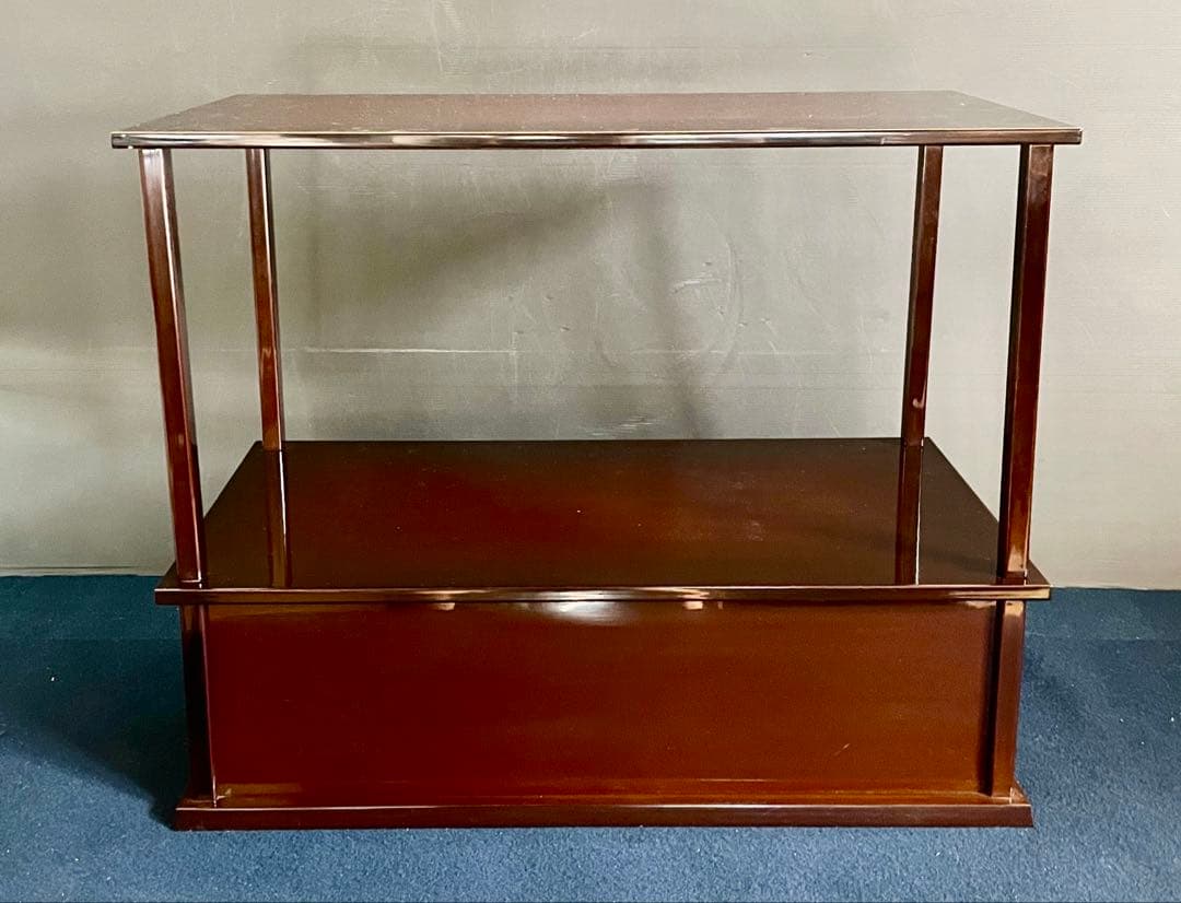 「母」 春慶塗 紹鴎棚 組立式 茶道具 共箱 （901F③）