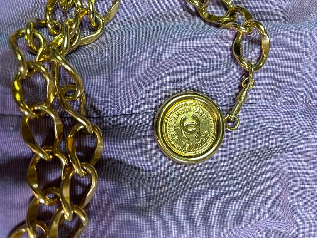 【美品】シャネルCHANEL【チェーンベルト】ココマーク メダル 31