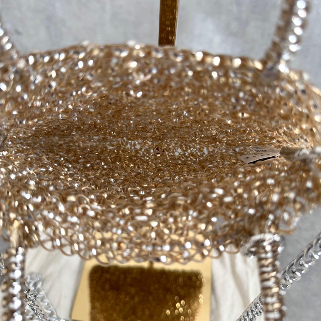 ク*ー様 極美品アンテプリマ チェーン付 スクエア シルバーゴールド ピコ ミニ