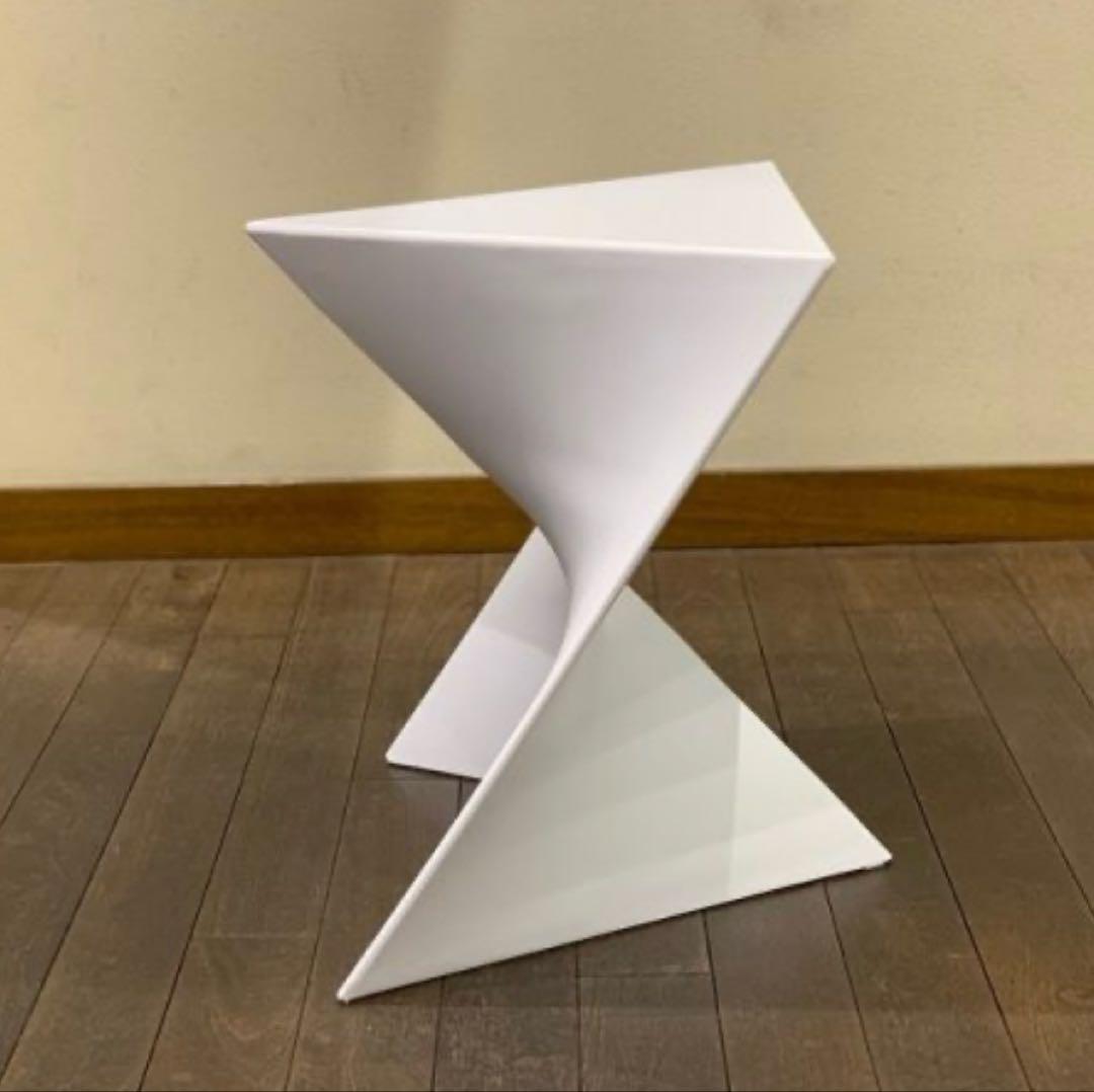 NOCE スツール ホワイト 幾何学スツール