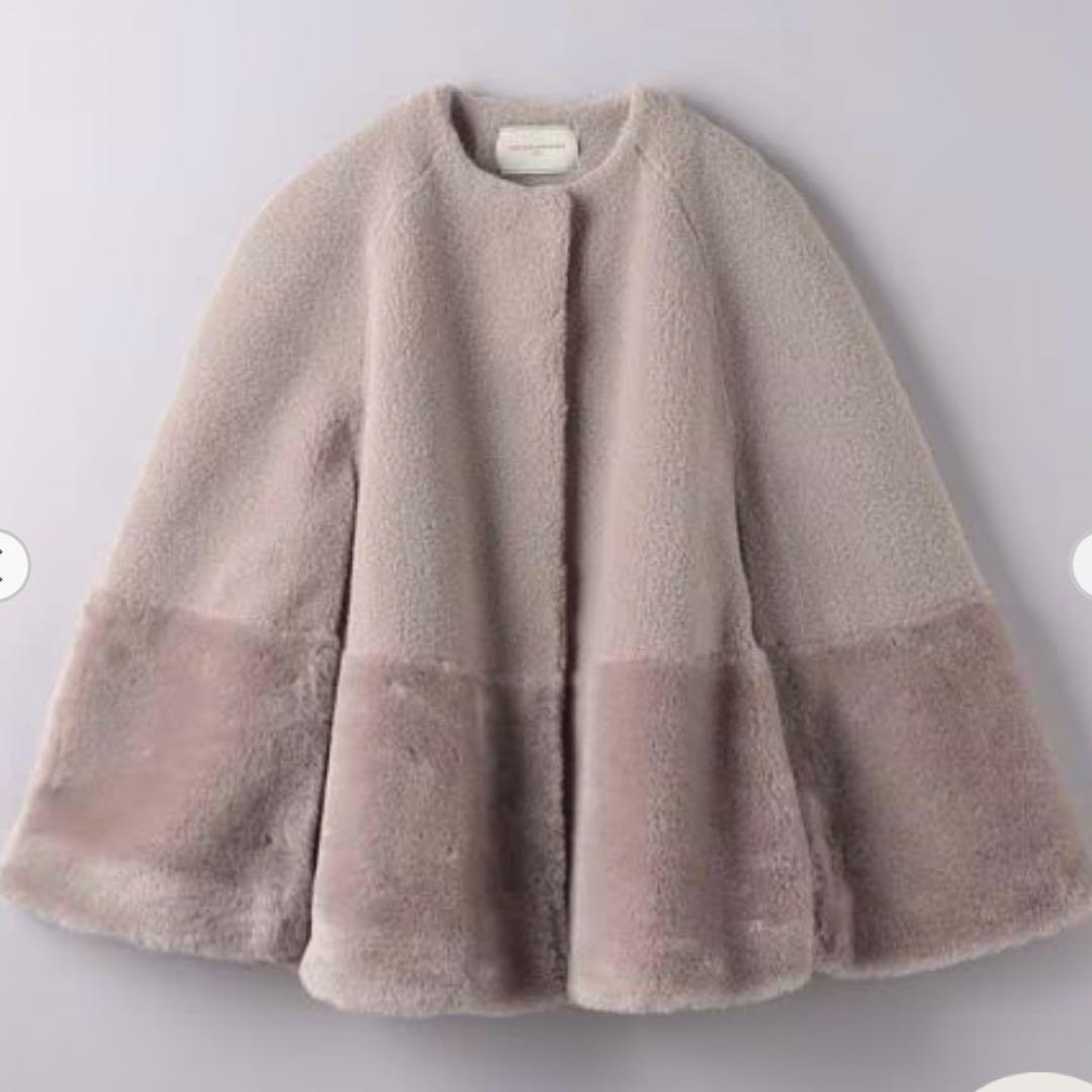 美品 ☆ UNITED ARROWS ボア マントコート