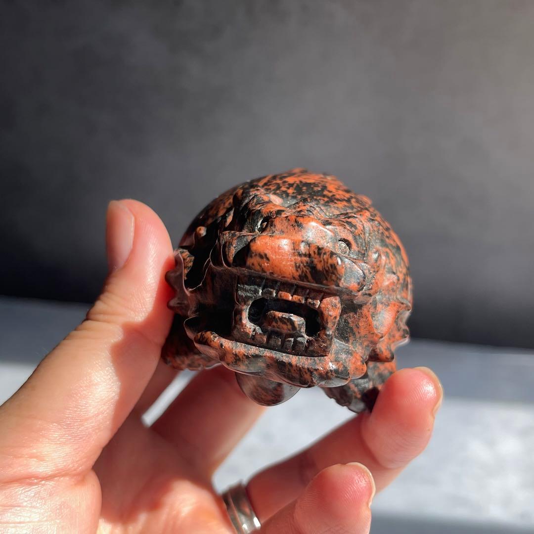 龍亀 ロングイ レッドオブシディアン