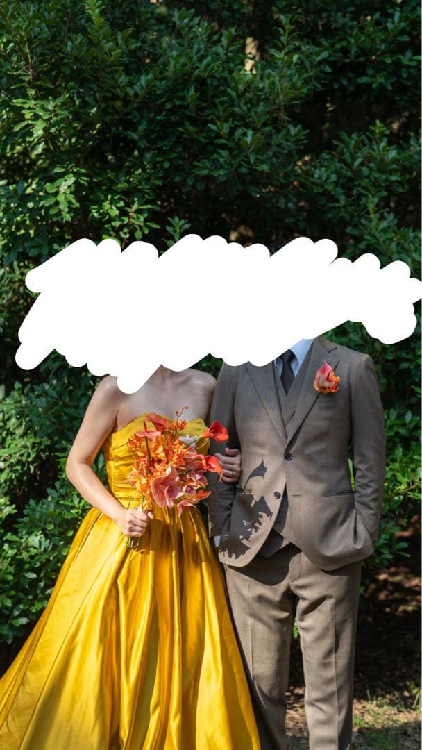 【引越しのため今月処分】オレンジ赤色プリザーブドフラワーブーケ　ブートニア