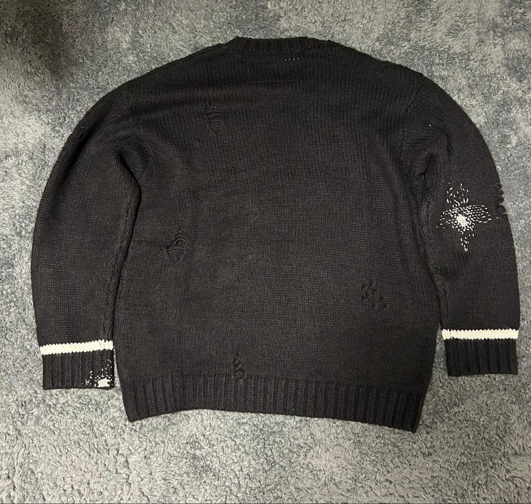 【NEIGHBORHOOD】ブラック クルーネックセーター　2025AW