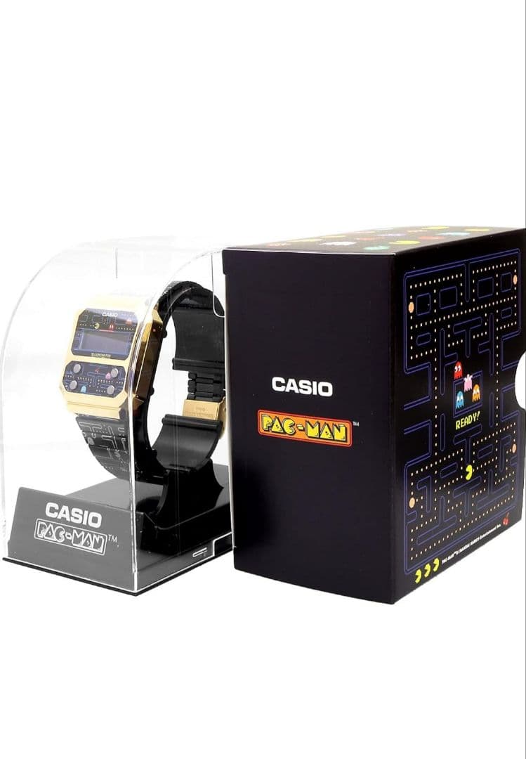 新品 カシオ デジタル 腕時計 復刻デザイン パックマンコラボレーションモデル