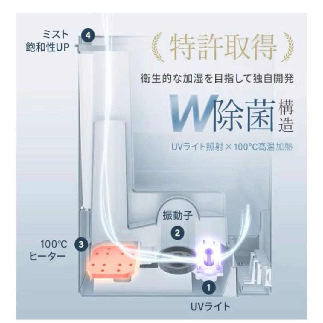 ★週末限定値下げ　アンドデコ　ハイブリット加湿器 jxh003j-24-ge