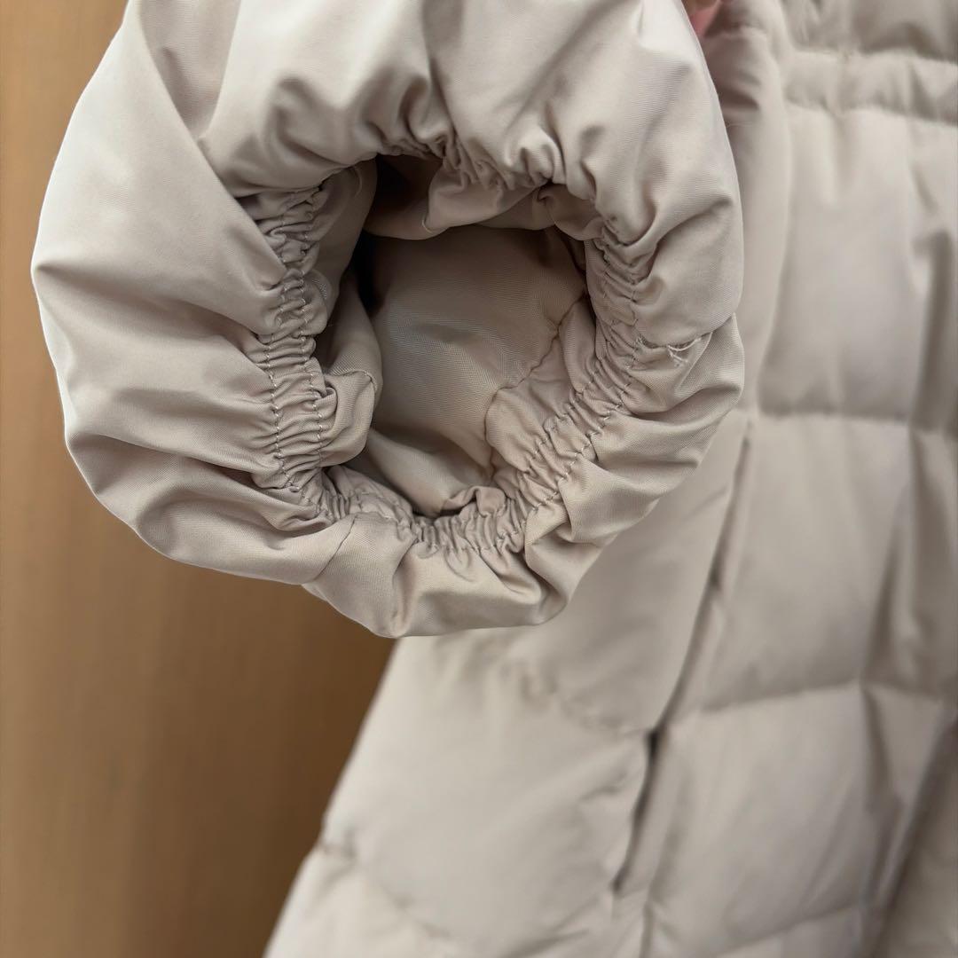 【ちず】ママコート　ケープ付き　オフベージュ　M 新品タグ付き