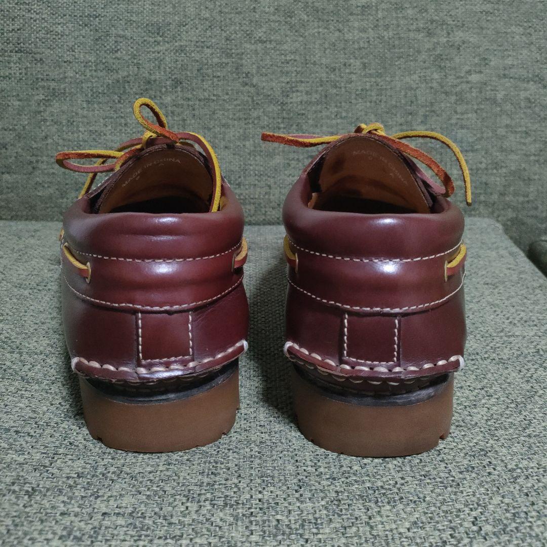 3eye風 EDWIN デッキシューズ レザー サイズ44 27.5cm相当