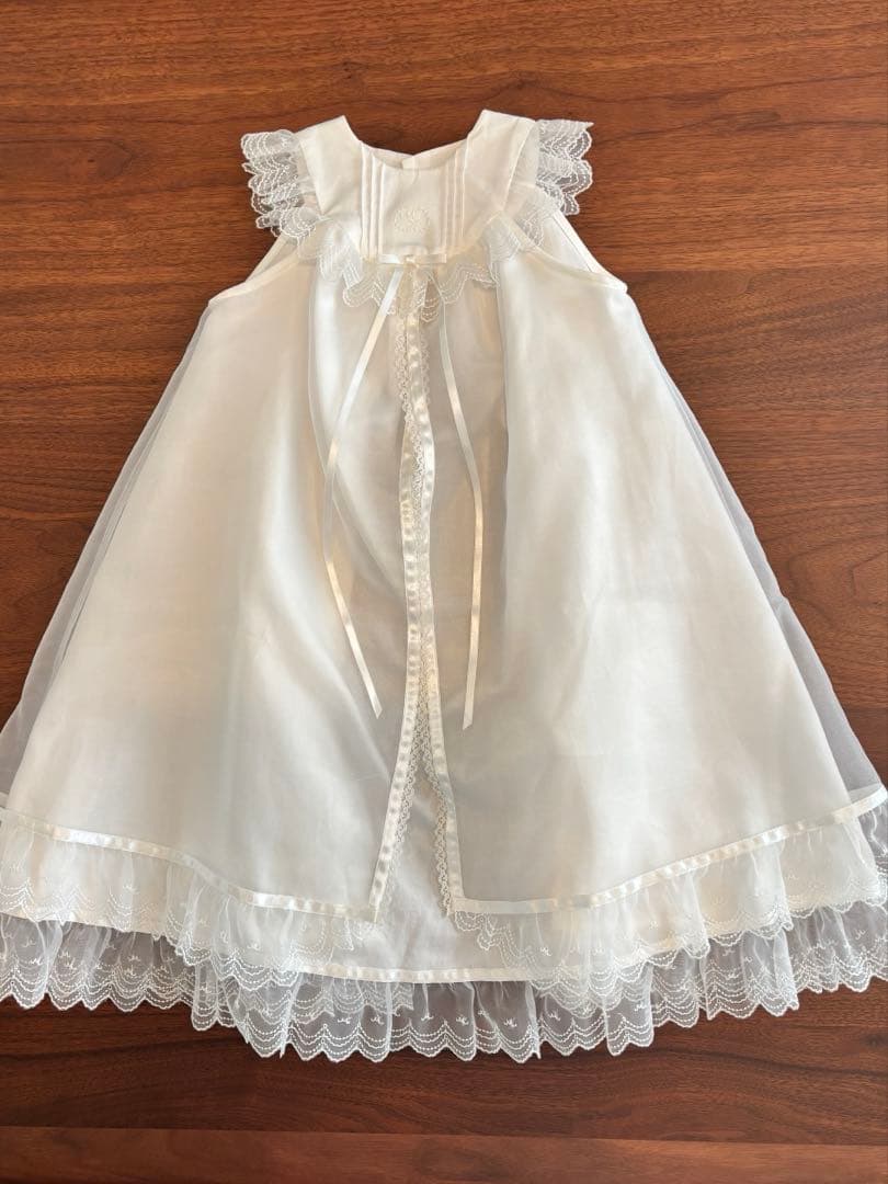 【双子】ミキハウス　セレモニードレス　帽子　靴下　カバーオール　箱あり