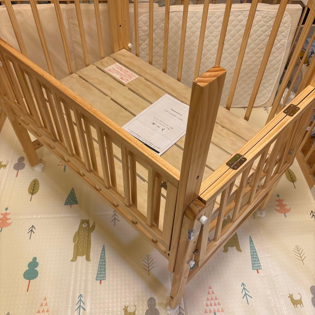 ミニベビーベッド　トール　Wオープン