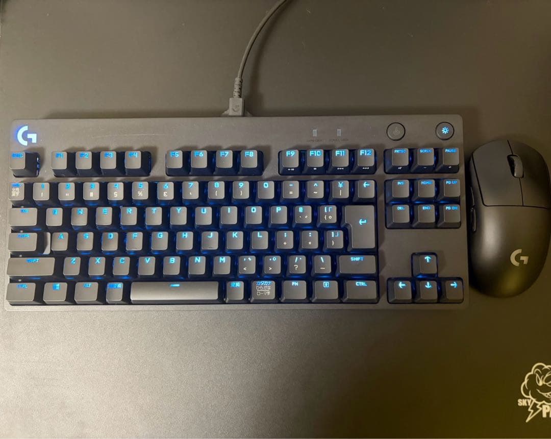 【美品】Logicool PRO ゲーミングキーボード 本体　ワイヤレスマウス
