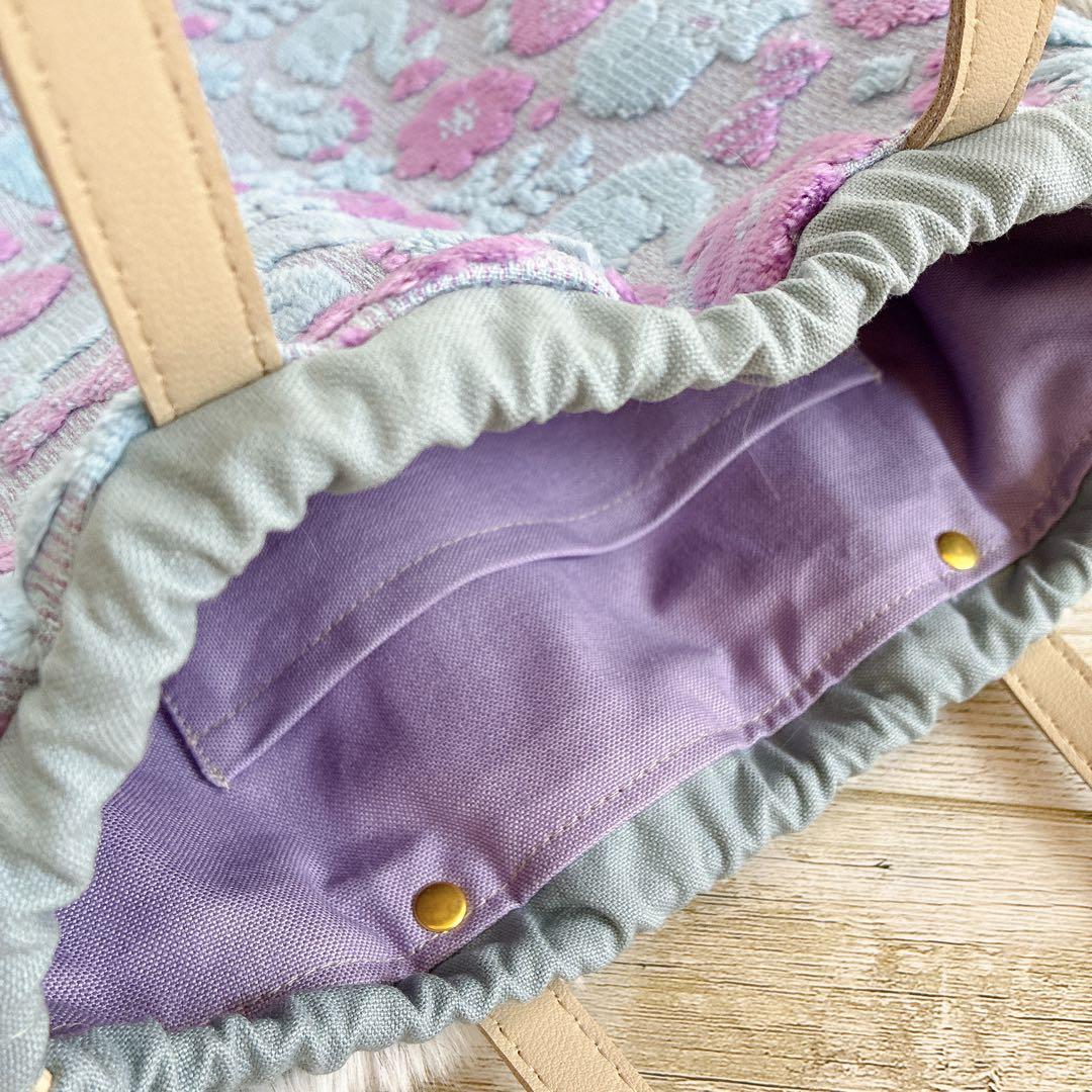 007 ジョリーフルール もふもふノスタルジア 巾着トートバッグ＆ポーチ