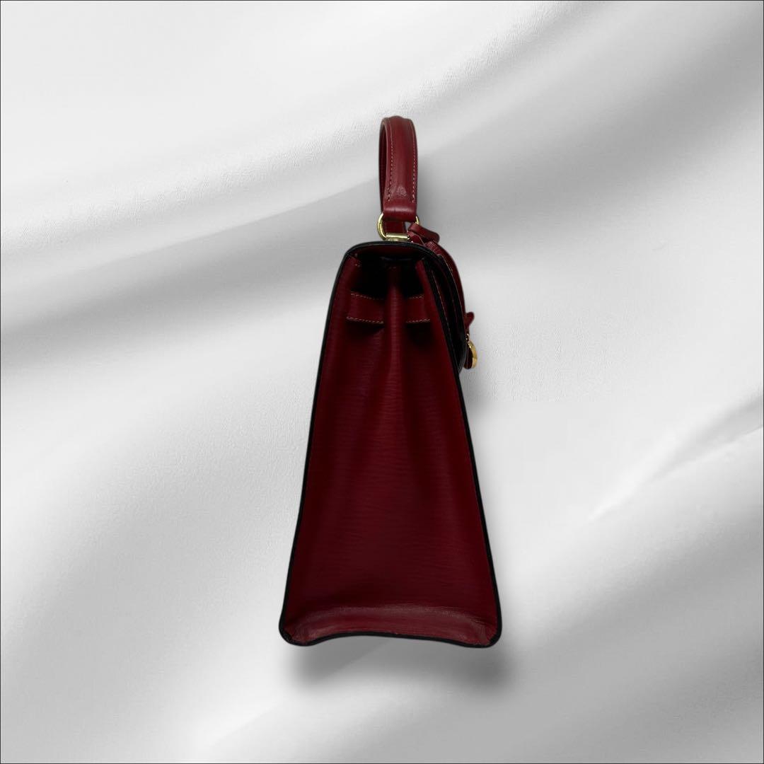 【美品】 ゴールドファイル ハンドバッグ レザー 2way