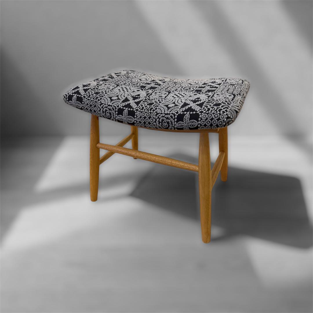 ミナペルホネン　生地使用　スツール オットマン　チェア　イス　椅子　インテリア